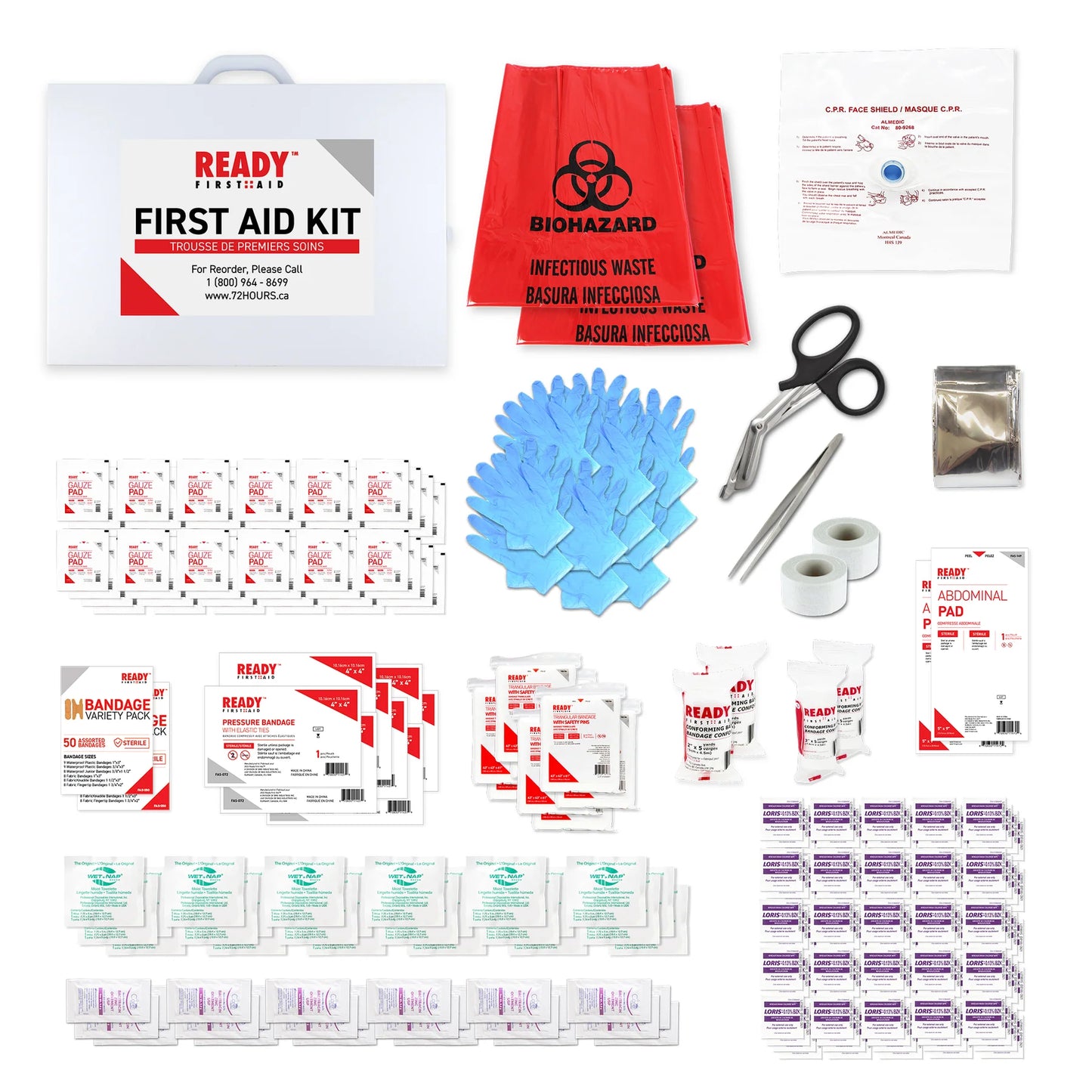 CSA Type 2 - Basic First Aid Kit Large (51-100 Workers) With Metal Cabinet