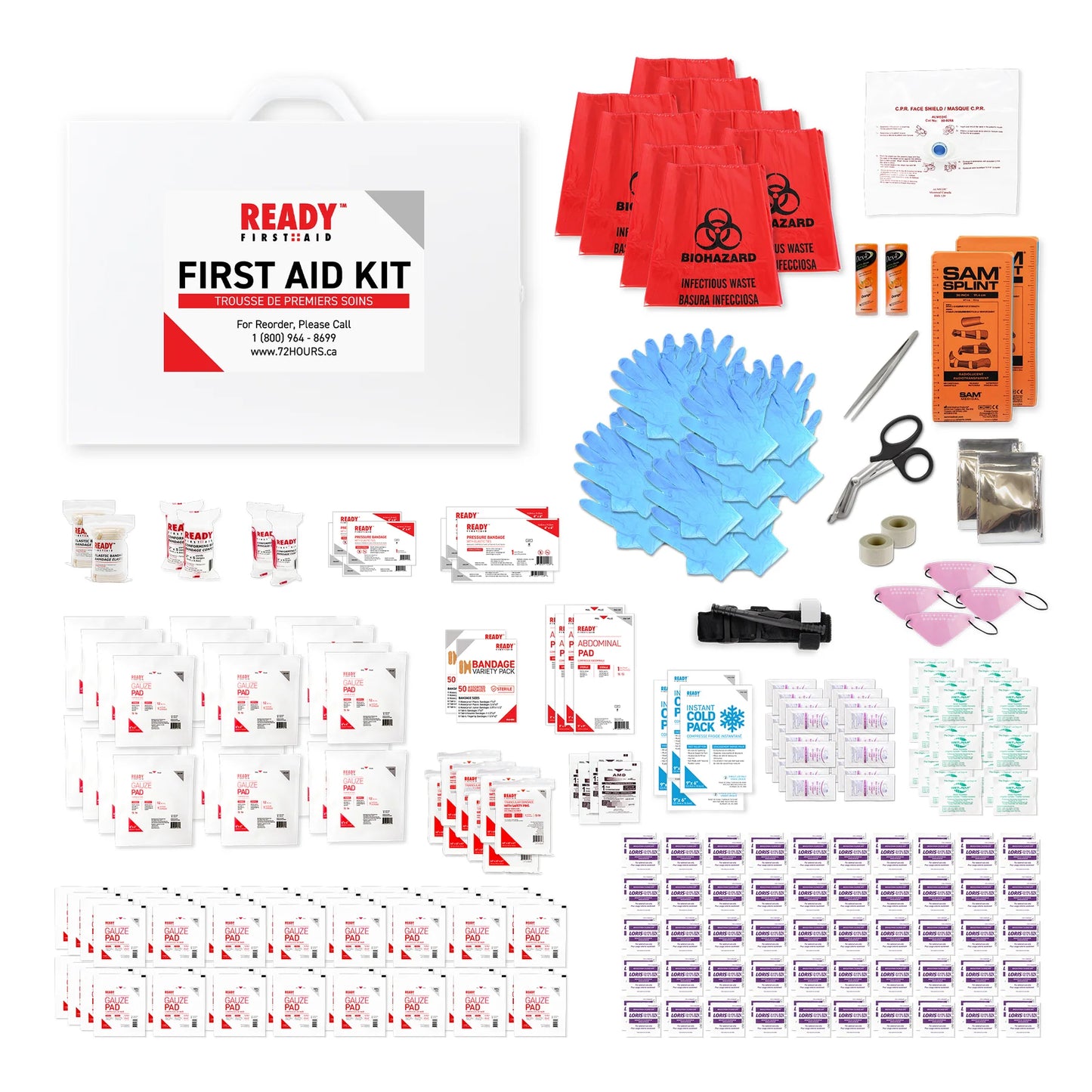 CSA Type 3 - Intermediate First Aid Kit Large (51-100 Workers) With Metal Cabinet