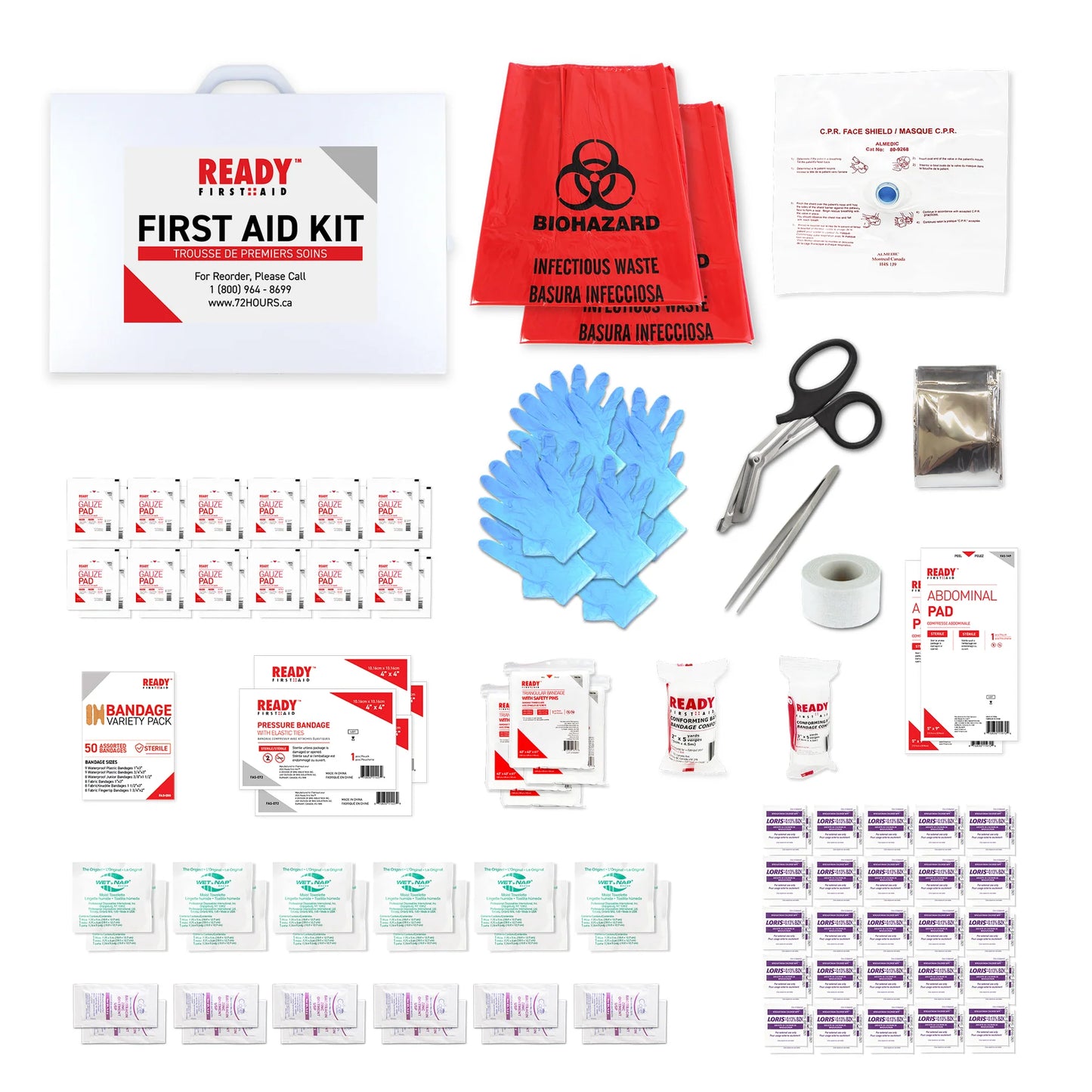 CSA Type 2 - Basic First Aid Kit Medium (26-50 Workers) With Metal Cabinet