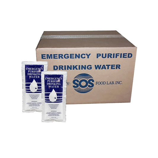 SOS Emergency Drinking Water By The Case (96 Packs)