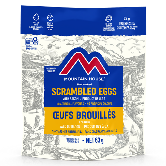 Mountain House Scrambled Eggs with Bacon Pouch