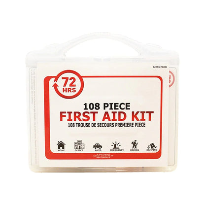 108 Pcs First Aid Kit with BZK