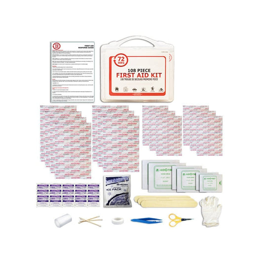 108 Pcs First Aid Kit with BZK