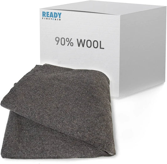 Wool blanket (90% wool) 66" x 90", 3.45lbs