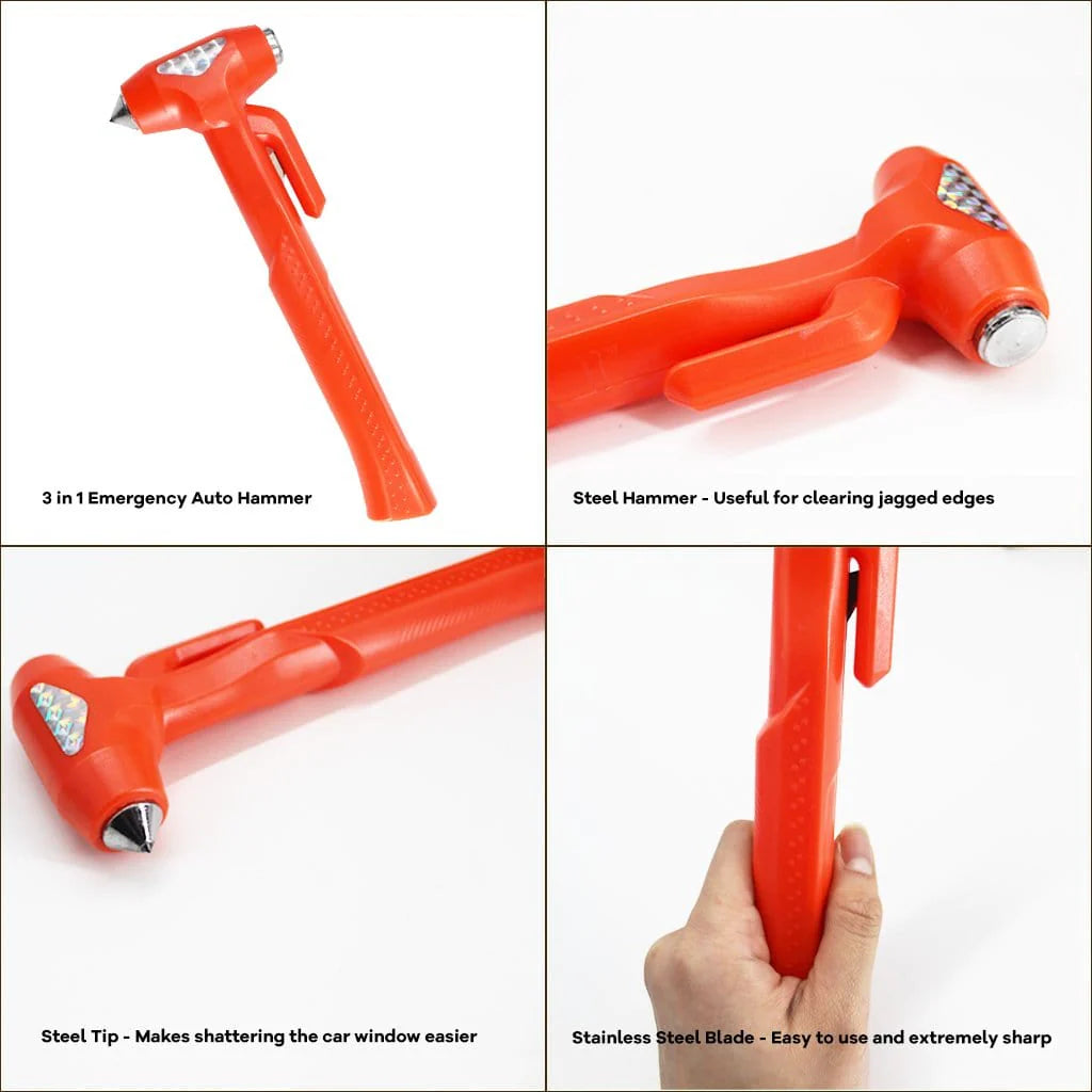 3-in-1 Deluxe Safety Emergency Escape Tool - 9. 1 inches