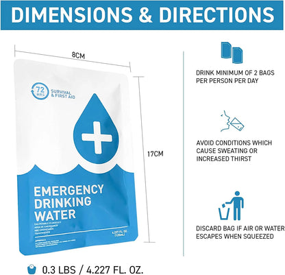 72HRS Emergency Drinking water 125ml