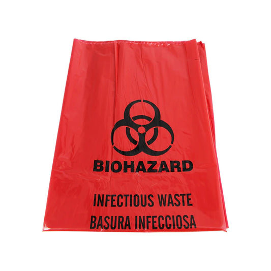 Biohazard Bag, Red, 1.2MIL 7-10gal