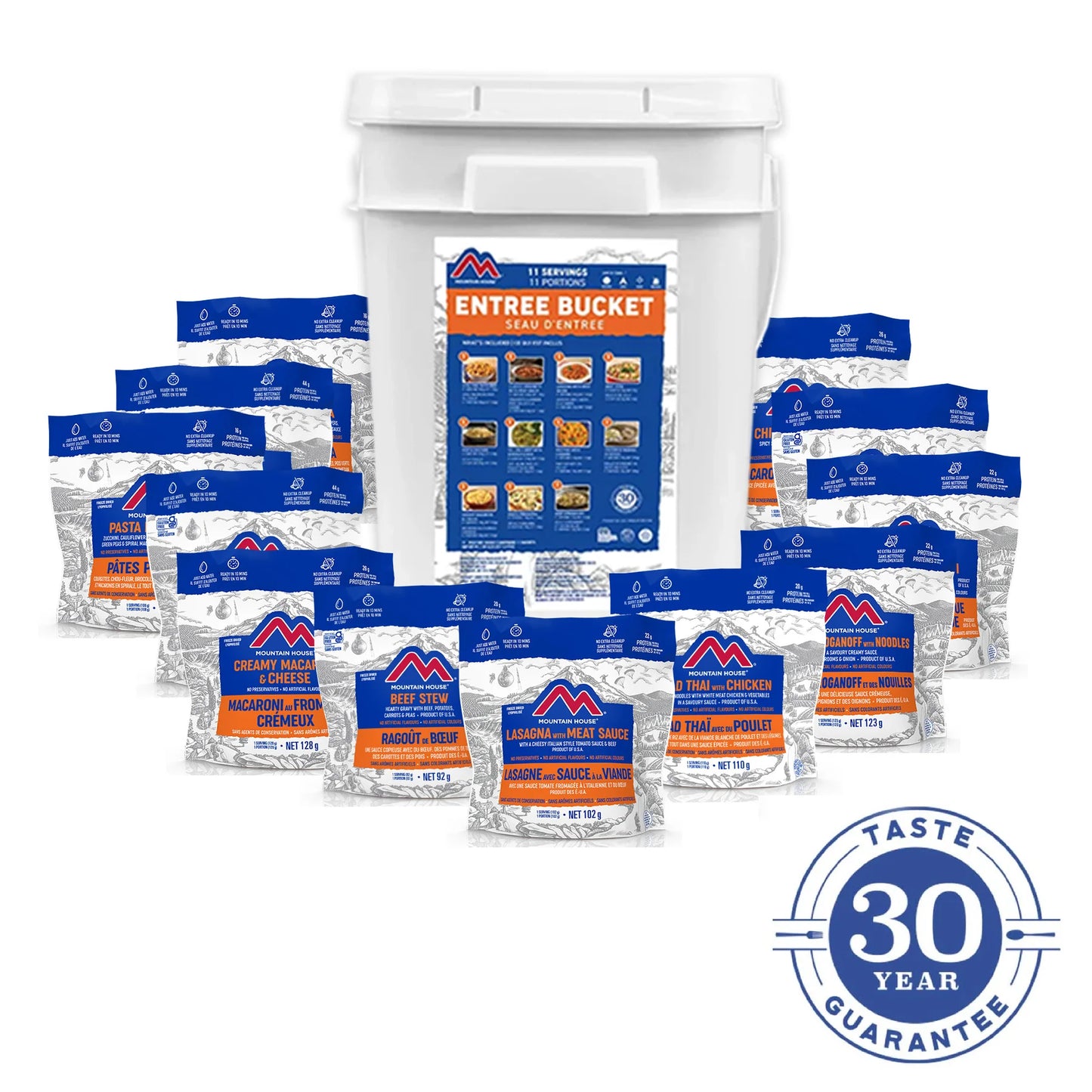 Entree Assortment Bucket - 12 Pouches (Mountain House®)