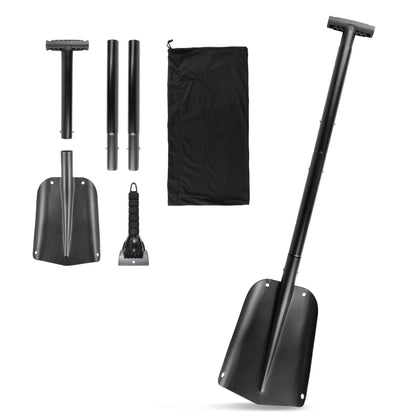 Aluminium snow shovel (110cm long) and snow scraper kit