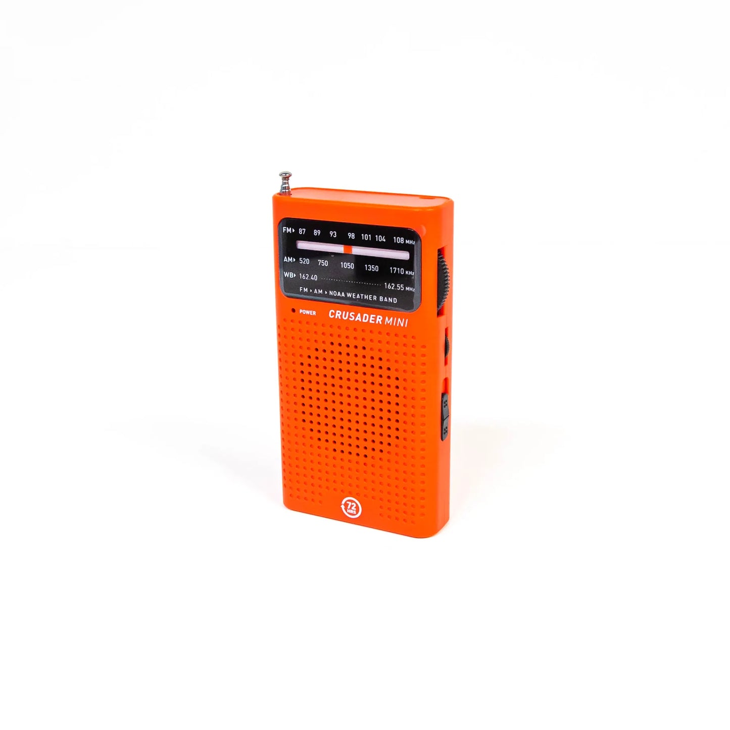 Crusader Mini NOAA Radio AM/FM (Red