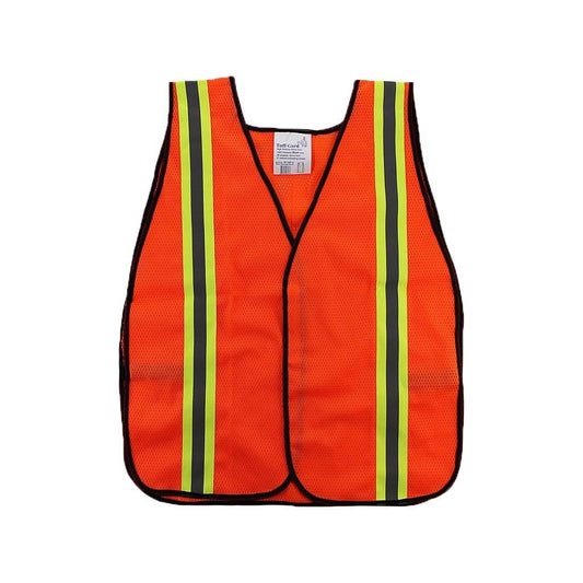 Safety Vest With Reflective Yellow Stripe