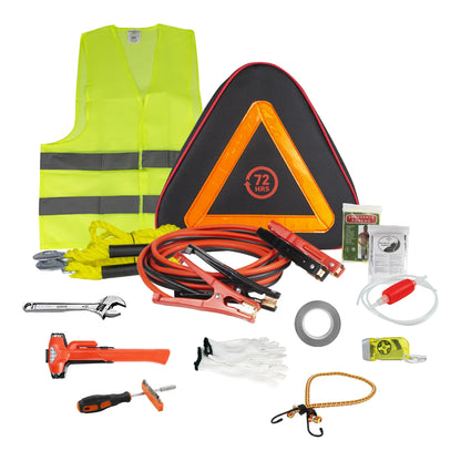 Deluxe Triangle Roadside Emergency Kit with Escaping Tool