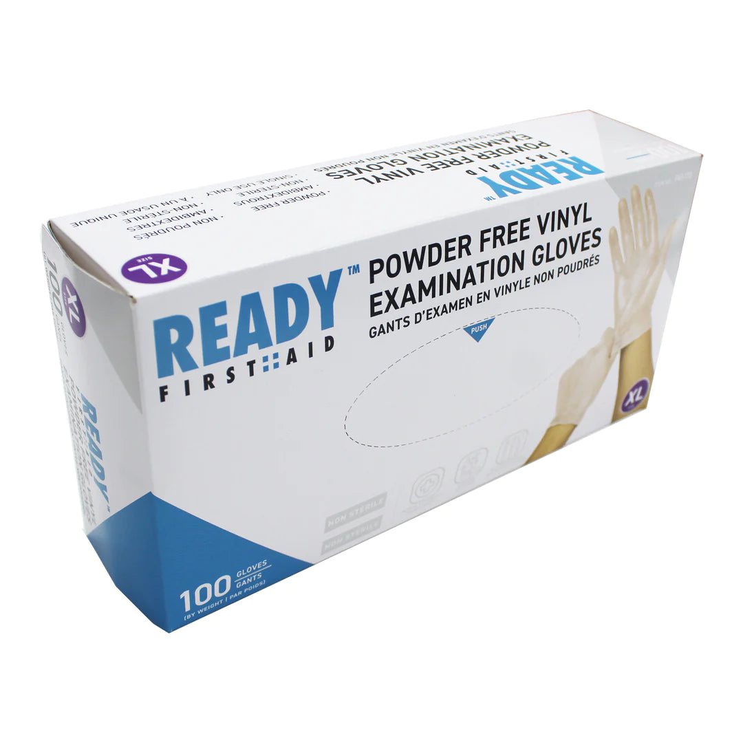 Vinyl Gloves, Box Of 100 Pieces - Ready First Aid™