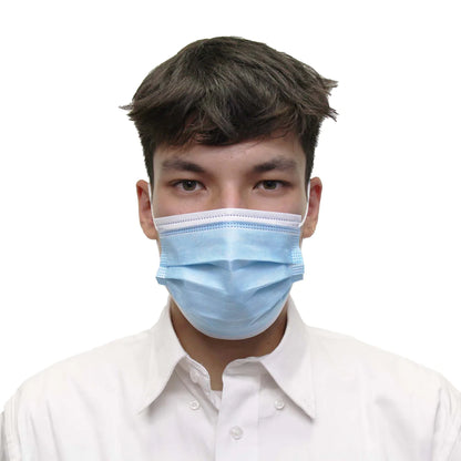 3-PLY Earloop Disposable Face Mask, Box Of 50 - Ready First Aid