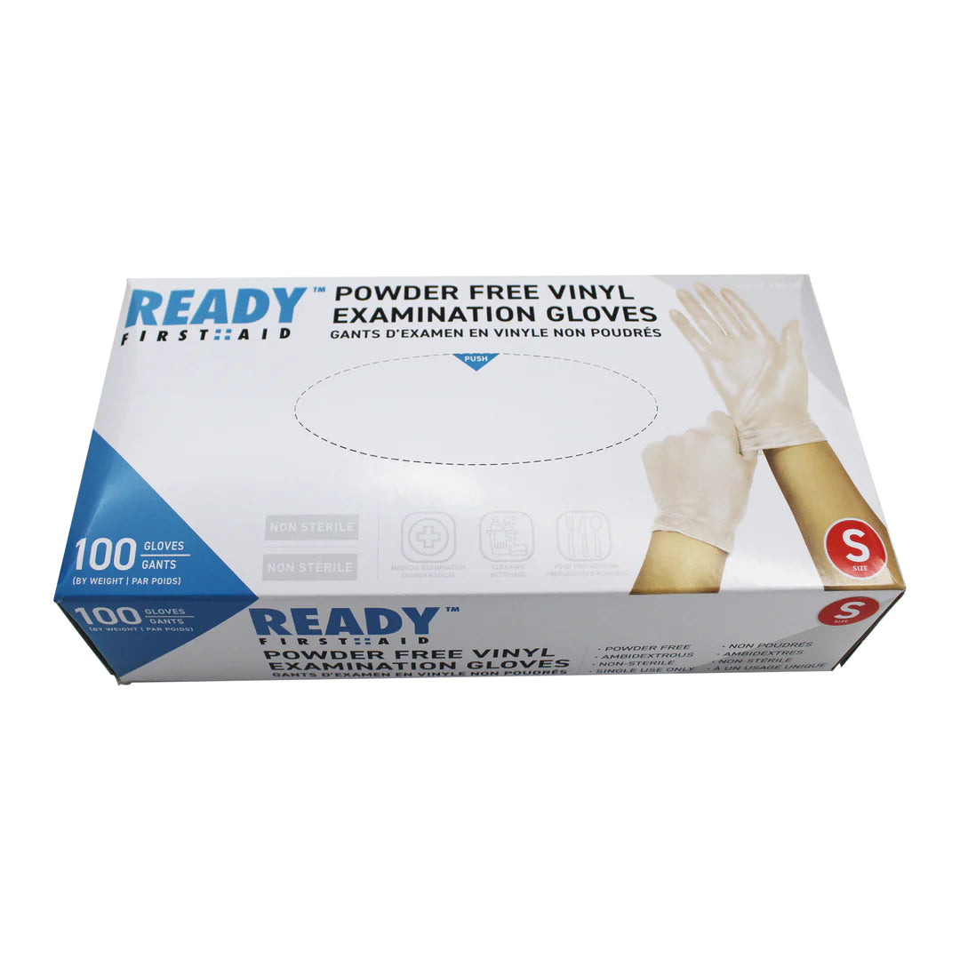 Vinyl Gloves, Box Of 100 Pieces - Ready First Aid™