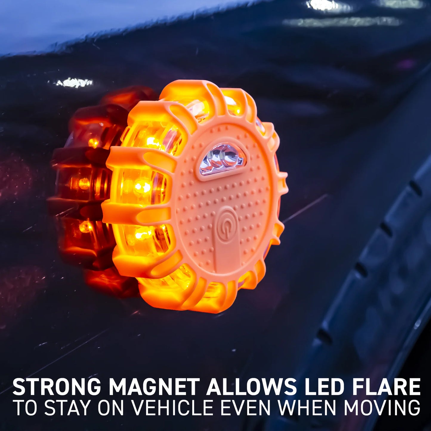 3 Pcs LED Emergency Road Flare with Orange Bag