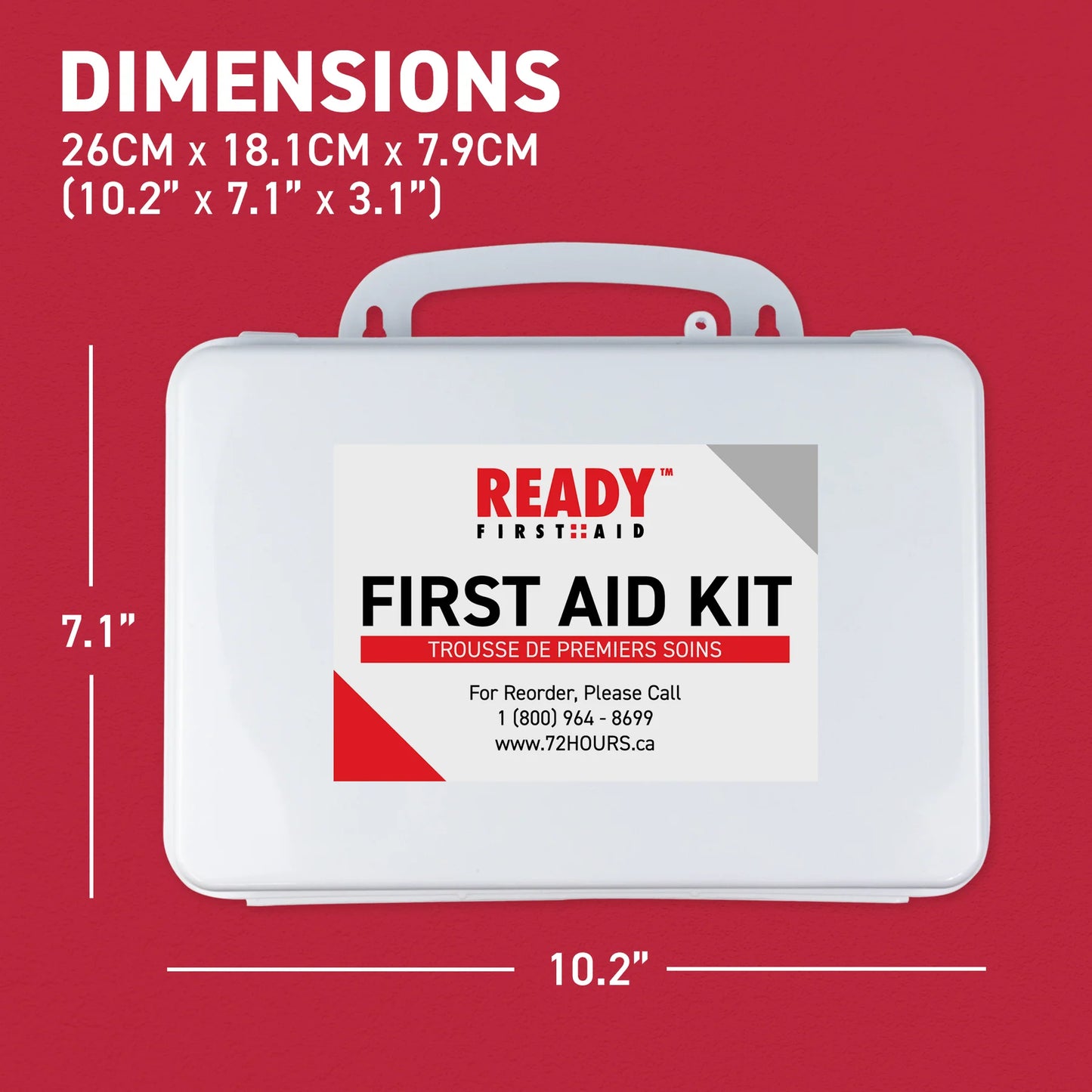 CSA Type 2 - Basic First Aid Kit Small (2-25 Workers) With Plastic Box