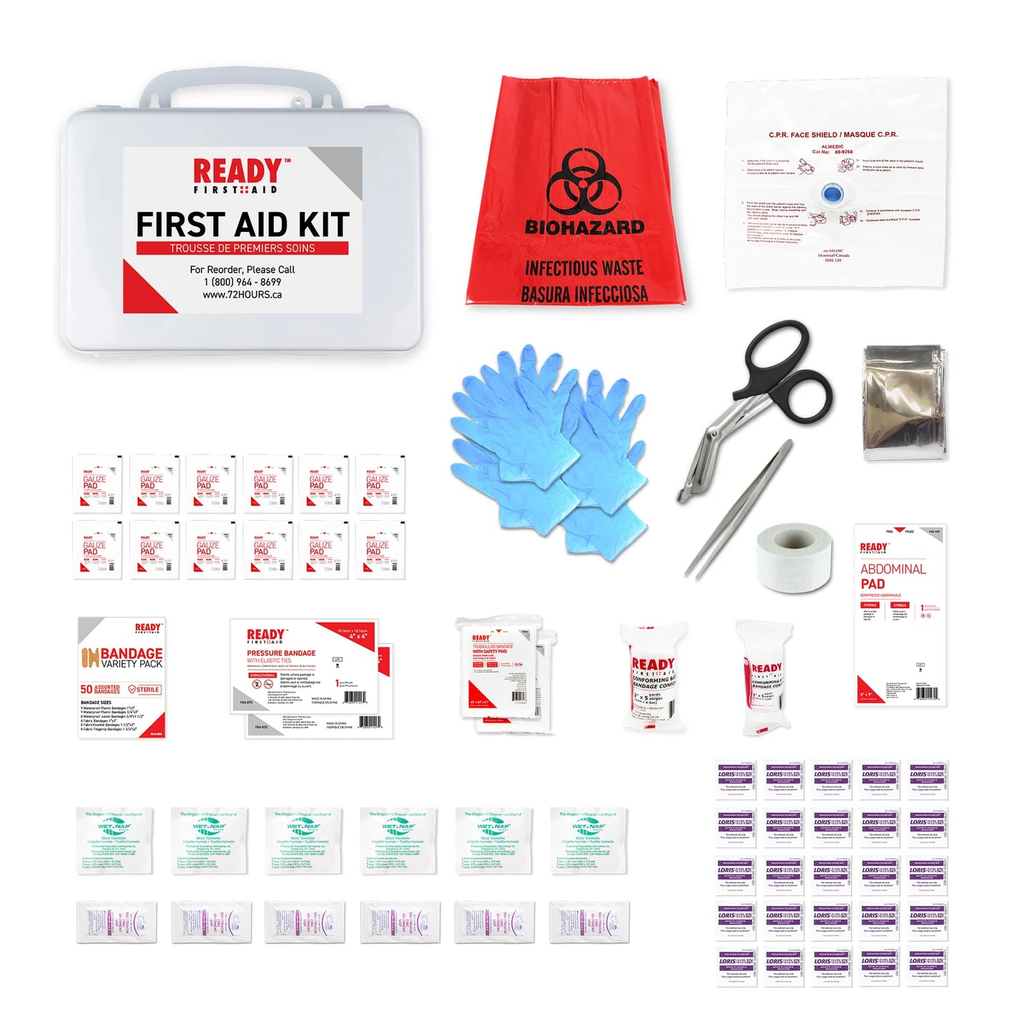 CSA Type 2 - Basic First Aid Kit Small (2-25 Workers) With Plastic Box