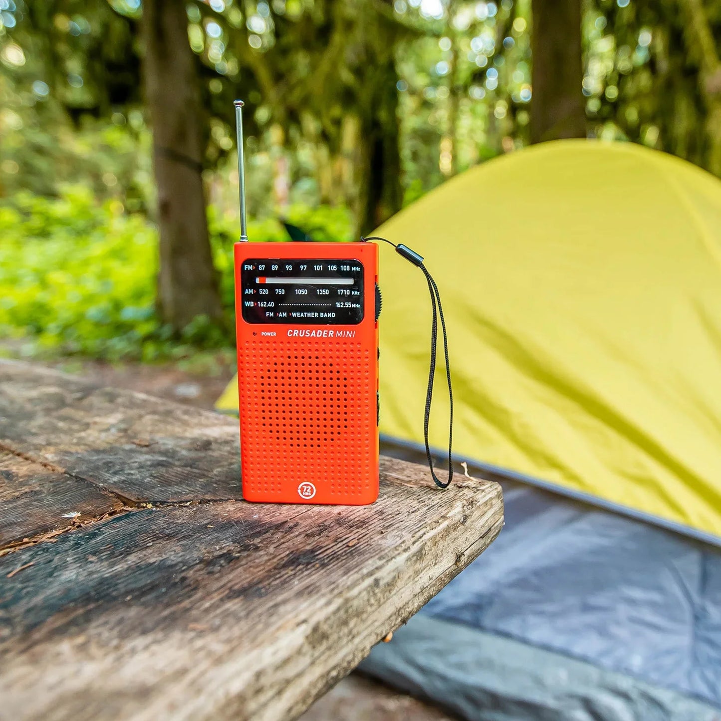 Crusader Mini NOAA Radio AM/FM (Black)