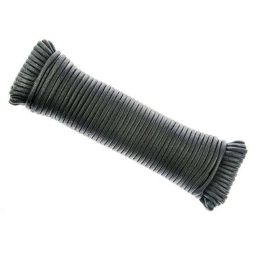 Paracord (Solid Black) - 4mm, 7 Strand Cord, 550 Pound Pull Strength