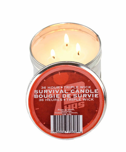 Three Wick 36HR Emergency Candles