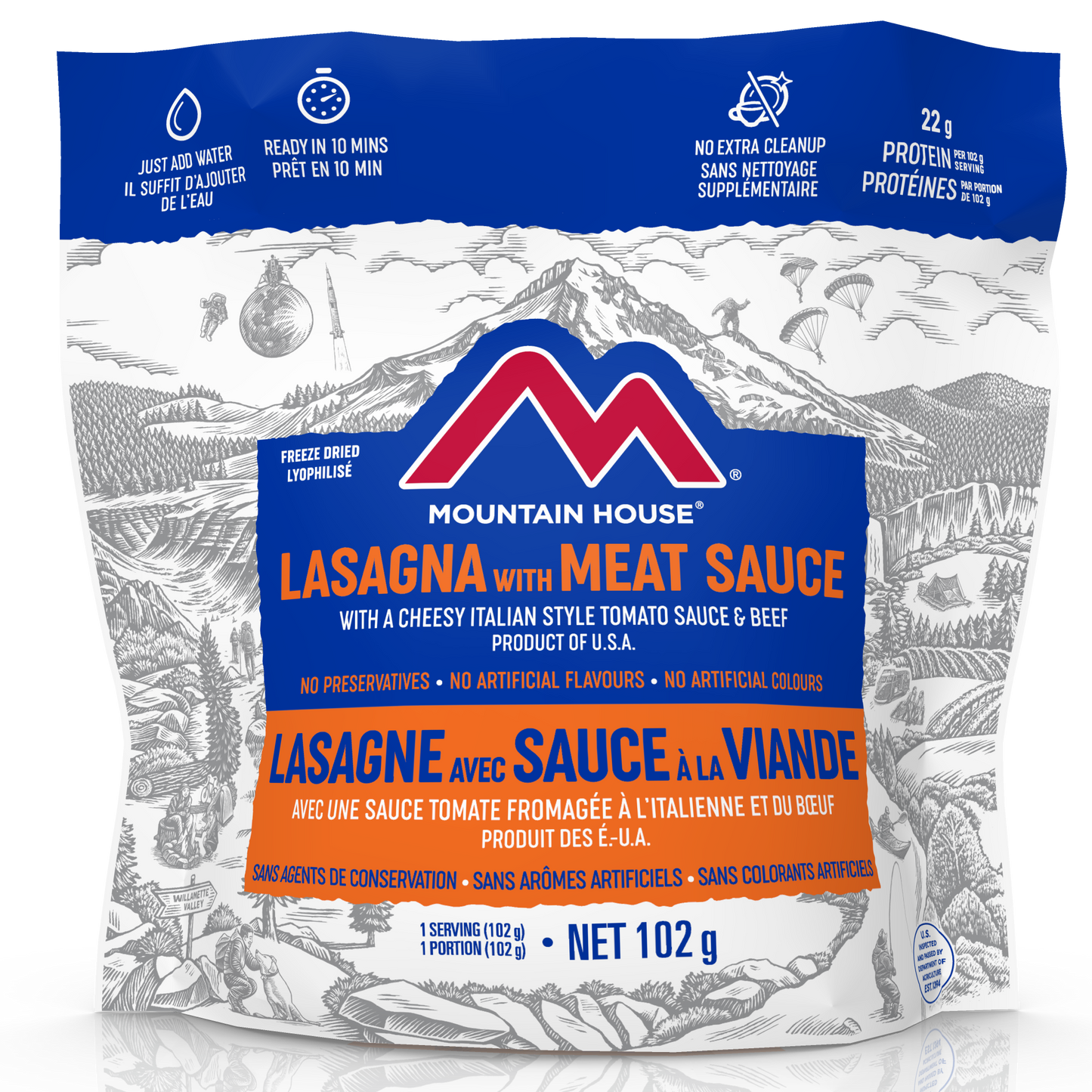 Mountain House Lasagna with Meat Sauce Pouch